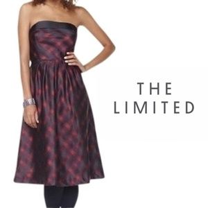 The Limited Red Plaid Formal Dress Size 2 Formal